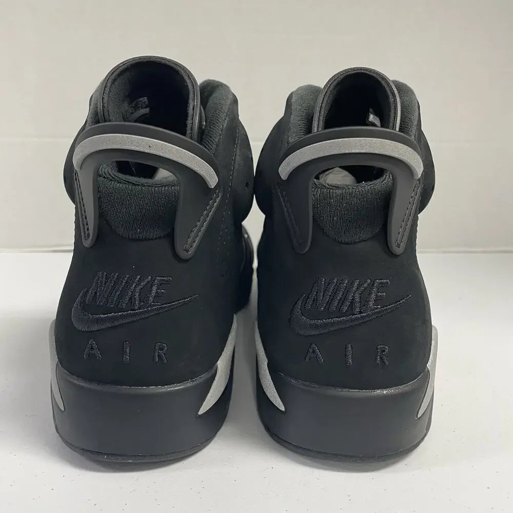 Air Jordan 6 Retro Cap and Gown IR2266 010 Size 11.5 Black Silver Graduation